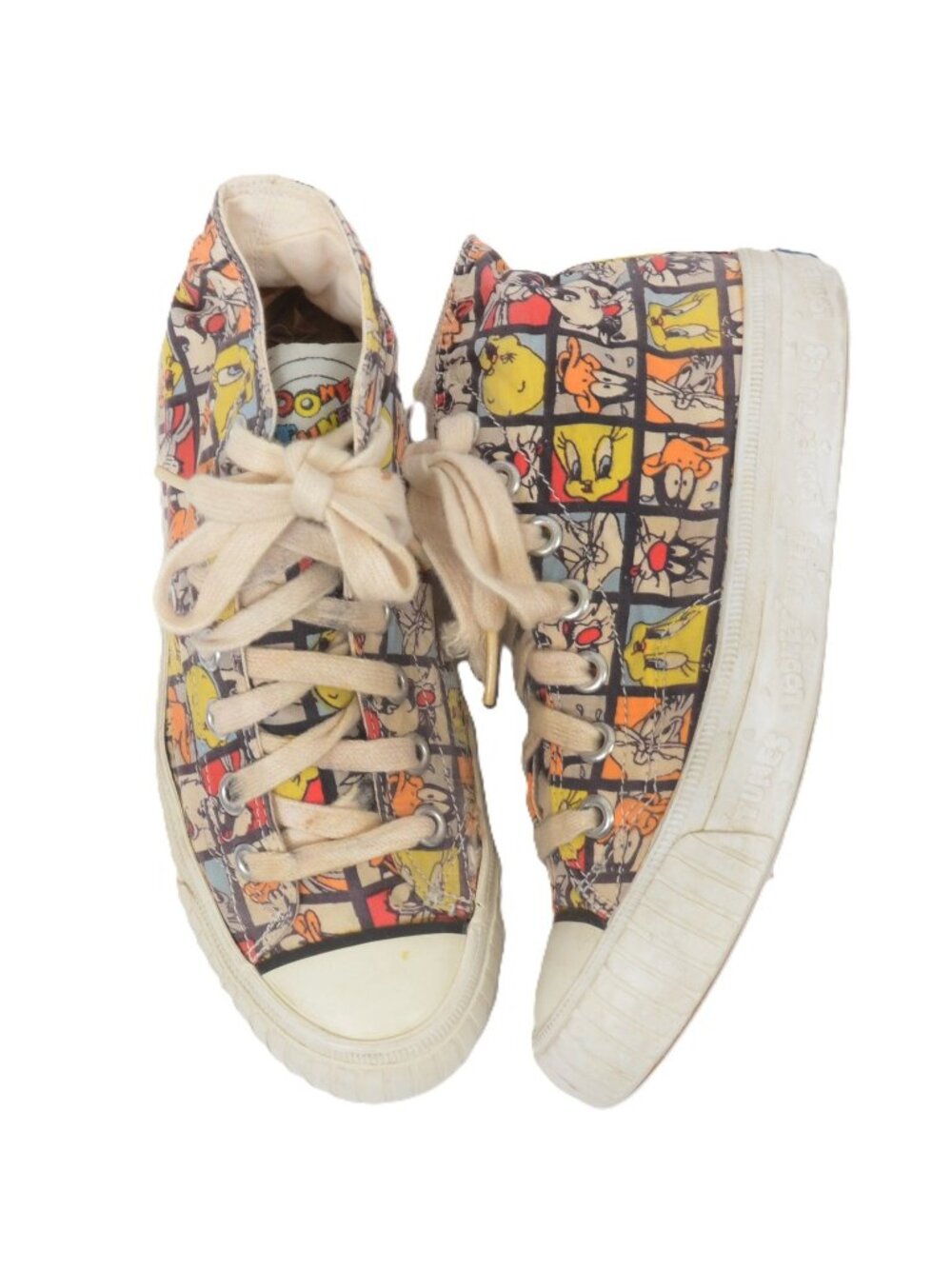 Rare 90s Vintage Keds Looney Tunes Cartoon Print Canvas Sneakers Womens Size 6